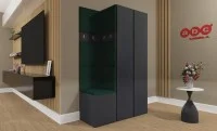 Cuier Hol Luca 4, Grafit/Verde - Manila 35