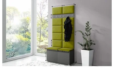 Cuier Hol Max 1, Grafit/Verde - Trinity 12