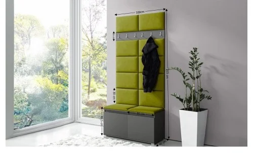 Cuier Hol Max 1, Grafit/Verde - Trinity 12