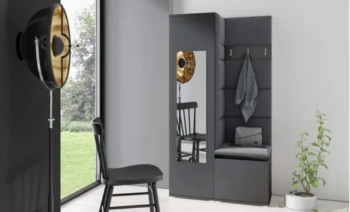 Cuier Hol Max 13, Grafit/ Negru - Trinity 16