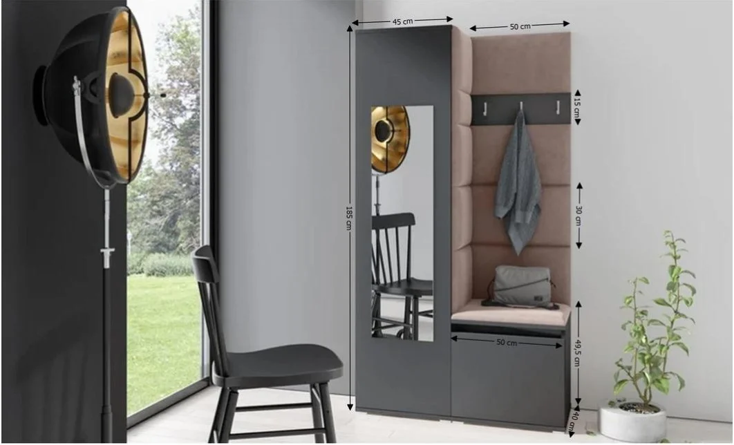 Cuier Hol Max 13, Grafit/ Maro - Trinity 5 1