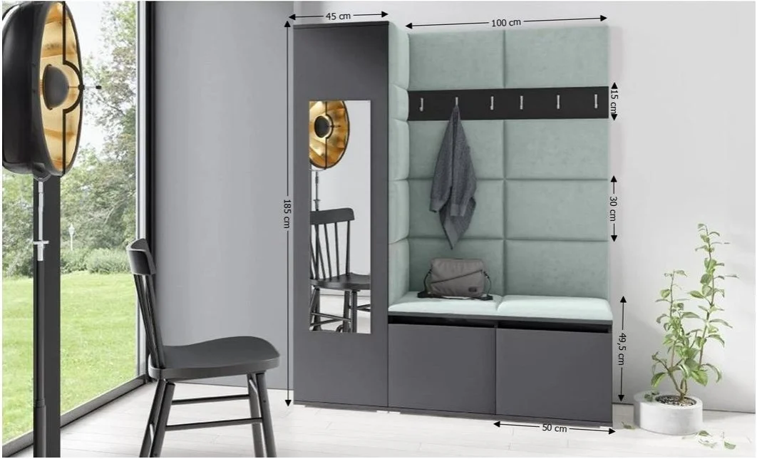 Cuier Hol Max 14, Grafit/Verde - Trinity 21 1