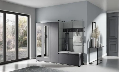 Cuier Hol Max 15, Grafit/ Gri - Trinity 14