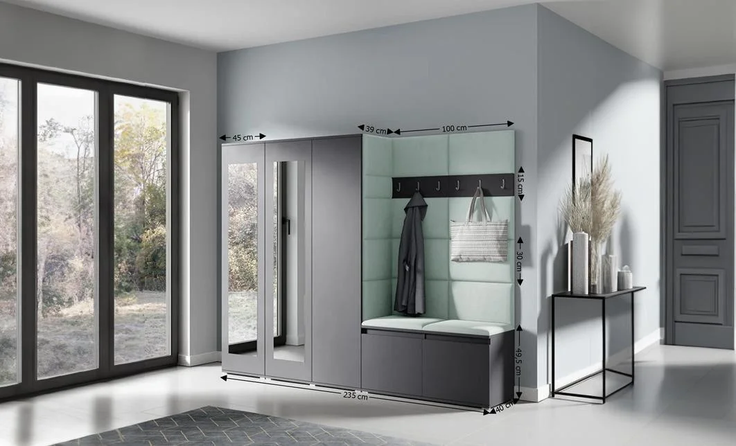 Cuier Hol Max 15, Grafit/ Verde - Trinity 21 1