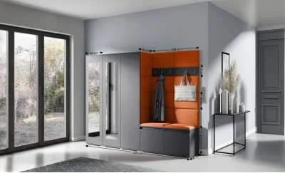 Cuier Hol Max 15, Grafit/ Portocaliu - Trinity 25