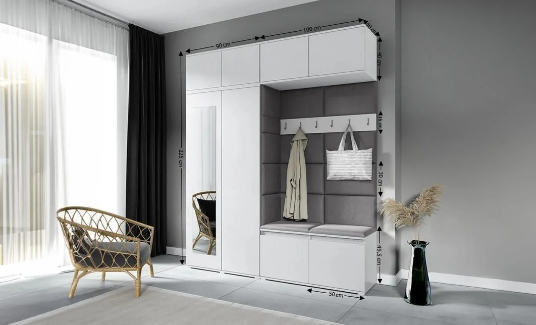 Cuier Hol Max 16, Alb/ Gri - Trinity 15 1