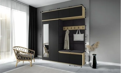 Cuier Hol Max 16, Artisan/ Negru - Trinity 16