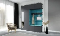 Cuier Hol Max 16, Grafit/ Albastru - Trinity 13 1