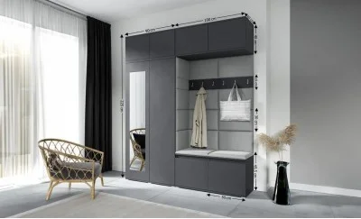 Cuier Hol Max 16, Grafit/ Gri - Trinity 14
