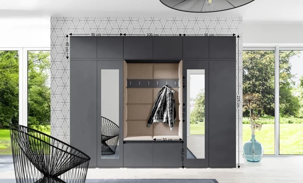 Cuier Hol Max 17, Grafit/Bej - Trinity 4 1
