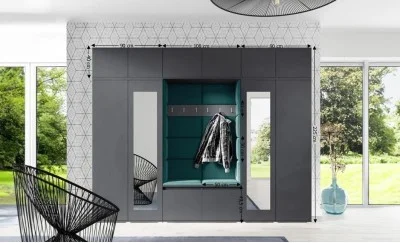 Cuier Hol Max 17, Grafit/Verde - Trinity 28