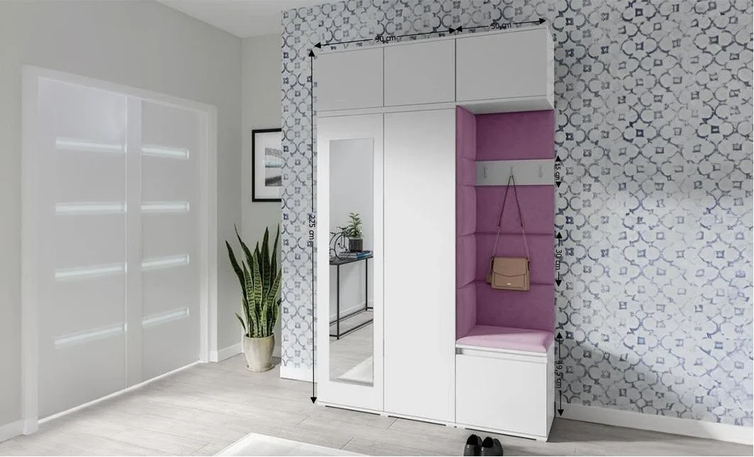 Cuier Hol Max 18, Alb/ Mov - Trinity 11 2