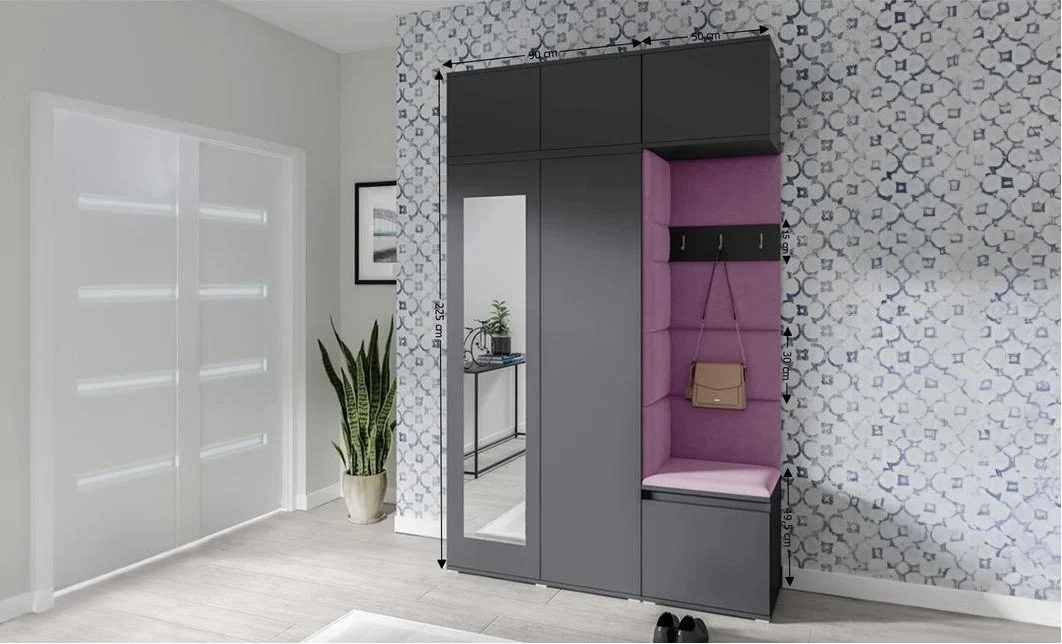 Cuier Hol Max 18, Grafit/ Mov - Trinity 11 2