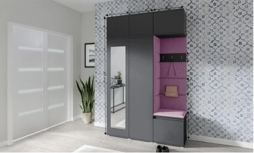 Cuier Hol Max 18, Grafit/ Mov - Trinity 11