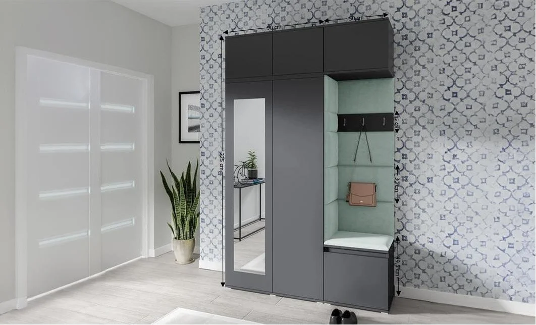 Cuier Hol Max 18, Grafit/ Verde - Trinity 21 1
