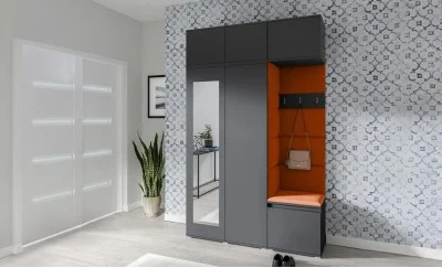Cuier Hol Max 18, Grafit/ Portocaliu - Trinity 25
