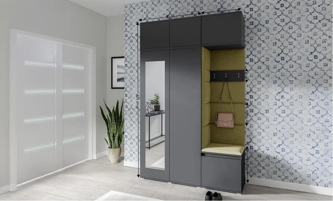 Cuier Hol Max 18, Grafit/ Verde - Trinity 27 1