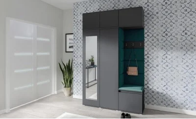 Cuier Hol Max 18, Grafit/ Verde - Trinity 28
