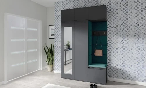 Cuier Hol Max 18, Grafit/ Verde - Trinity 28