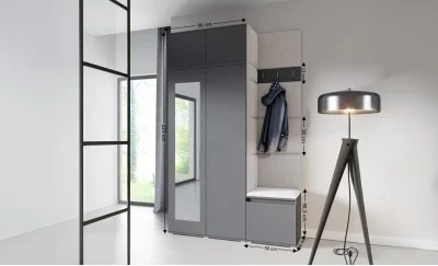 Cuier Hol Max 20, Grafit/Crem - Trinity 1