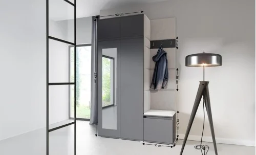 Cuier Hol Max 20, Grafit/Crem - Trinity 1