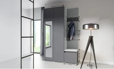 Cuier Hol Max 20, Grafit/Gri - Trinity 14