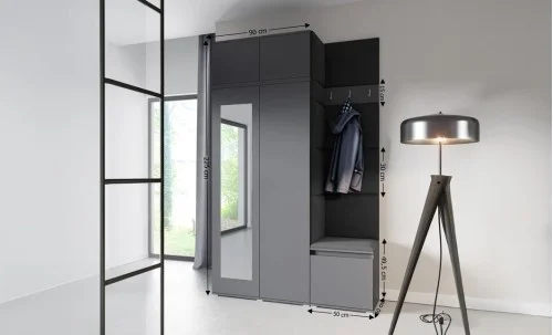 Cuier Hol Max 20, Grafit/Negru - Trinity 16