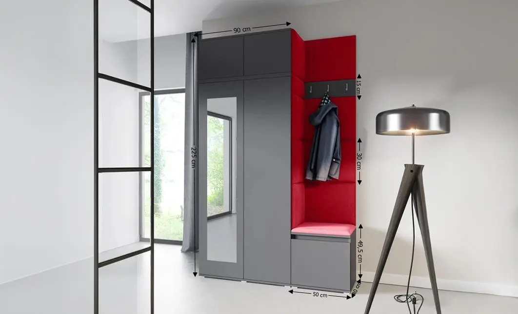 Cuier Hol Max 20, Grafit/Rosu - Trinity 24 1