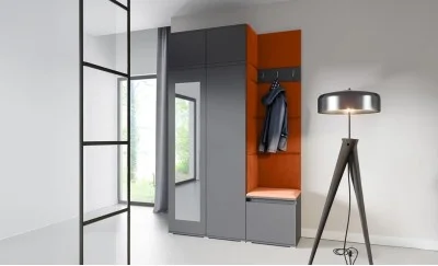 Cuier Hol Max 20, Grafit/Portocaliu - Trinity 25