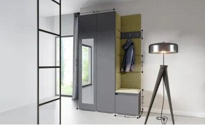 Cuier Hol Max 20, Grafit/Verde - Trinity 27