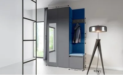 Cuier Hol Max 20, Grafit/Albastru - Trinity 31