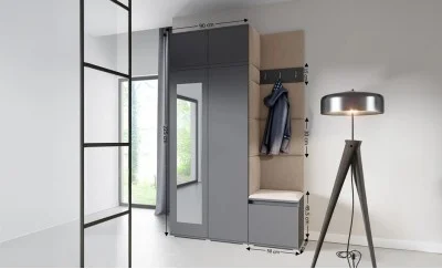 Cuier Hol Max 20, Grafit/Bej - Trinity 4