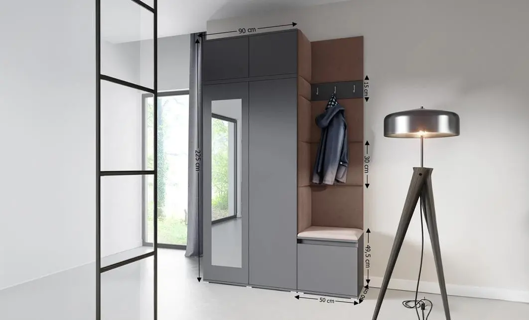 Cuier Hol Max 20, Grafit/Maro - Trinity 7 1