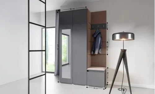 Cuier Hol Max 20, Grafit/Maro - Trinity 7
