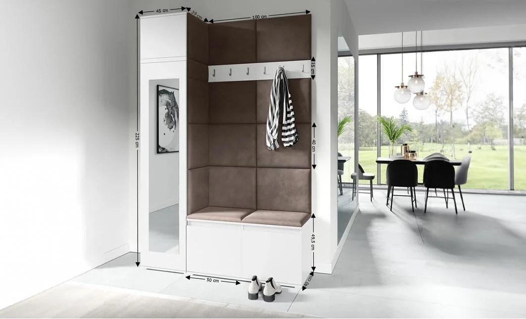 Cuier Hol Max 22, Alb/ Maro - Trinity 8 1