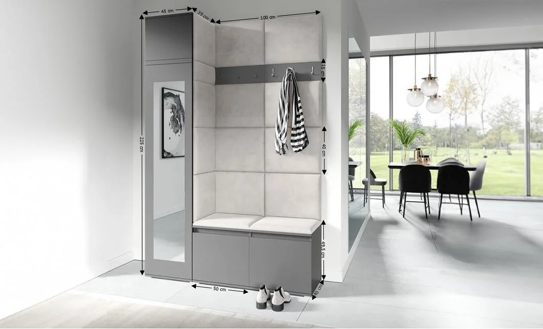 Cuier Hol Max 22, Grafit/ Crem - Trinity 1 1
