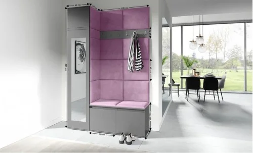 Cuier Hol Max 22, Grafit/ Mov - Trinity 11