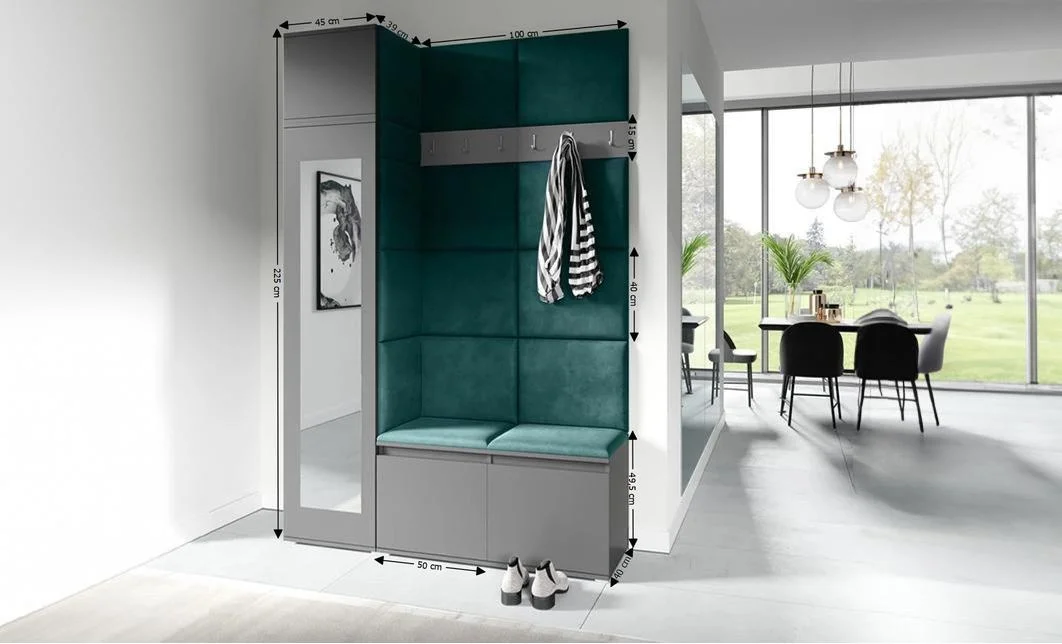 Cuier Hol Max 22, Grafit/ Verde - Trinity 28 1
