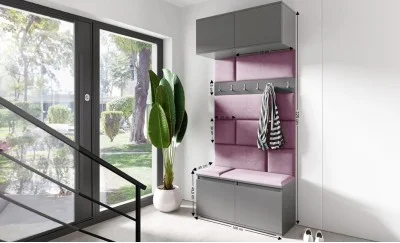 Cuier Hol Max 23, Grafit/ Mov - Trinity 11