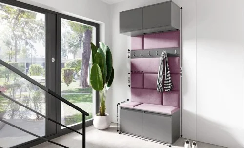 Cuier Hol Max 23, Grafit/ Mov - Trinity 11