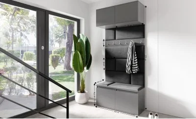 Cuier Hol Max 23, Grafit/ Negru - Trinity 16
