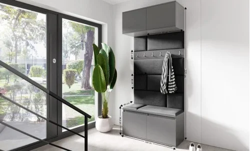 Cuier Hol Max 23, Grafit/ Negru - Trinity 16