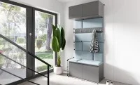Cuier Hol Max 23, Grafit/ Albastru - Trinity 22