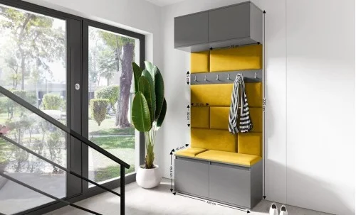 Cuier Hol Max 23, Grafit/ Portocaliu - Trinity 26