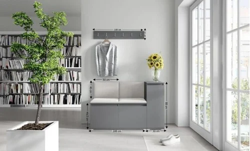 Cuier Hol Max 25, Grafit/ Crem - Trinity 1