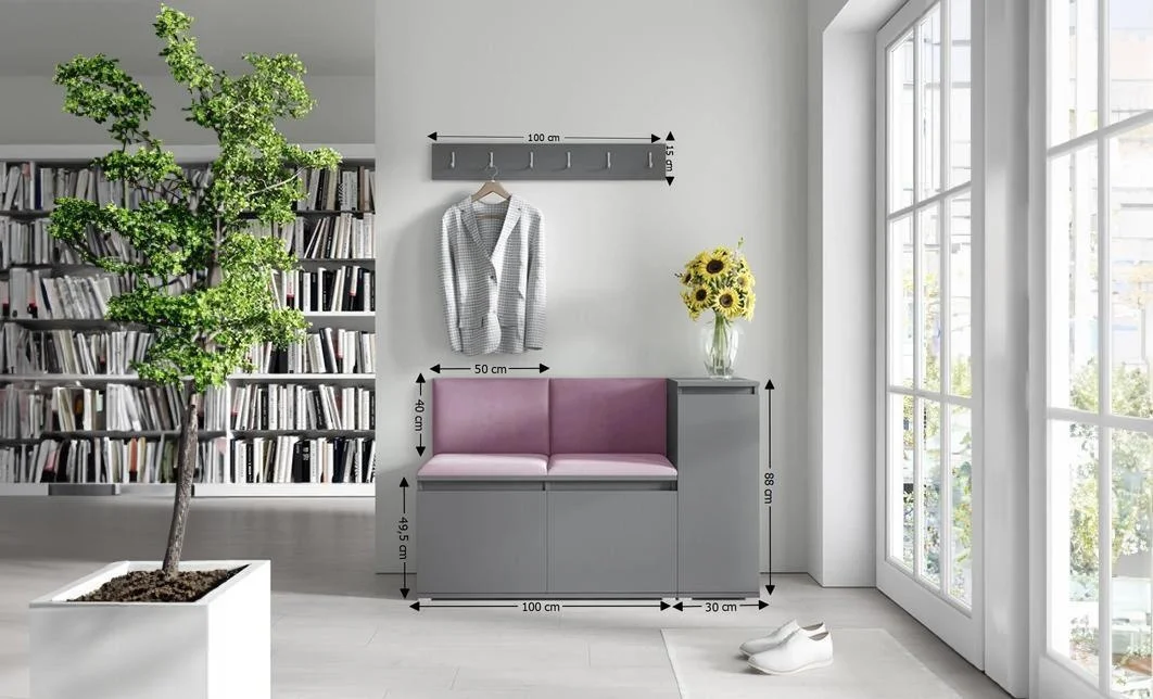 Cuier Hol Max 25, Grafit/ Mov - Trinity 11 1