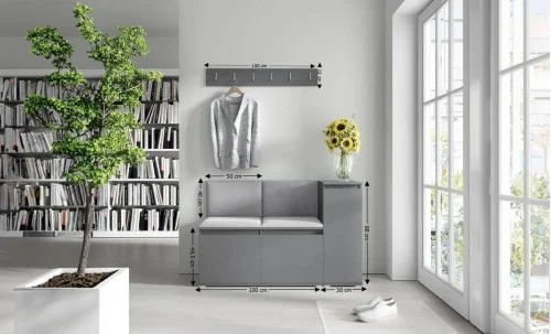 Cuier Hol Max 25, Grafit/ Gri - Trinity 14
