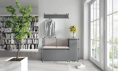 Cuier Hol Max 25, Grafit/ Bej - Trinity 2