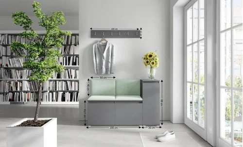 Cuier Hol Max 25, Grafit/ Verde - Trinity 21