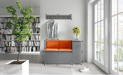 Cuier Hol Max 25, Grafit/ Portocaliu - Trinity 25